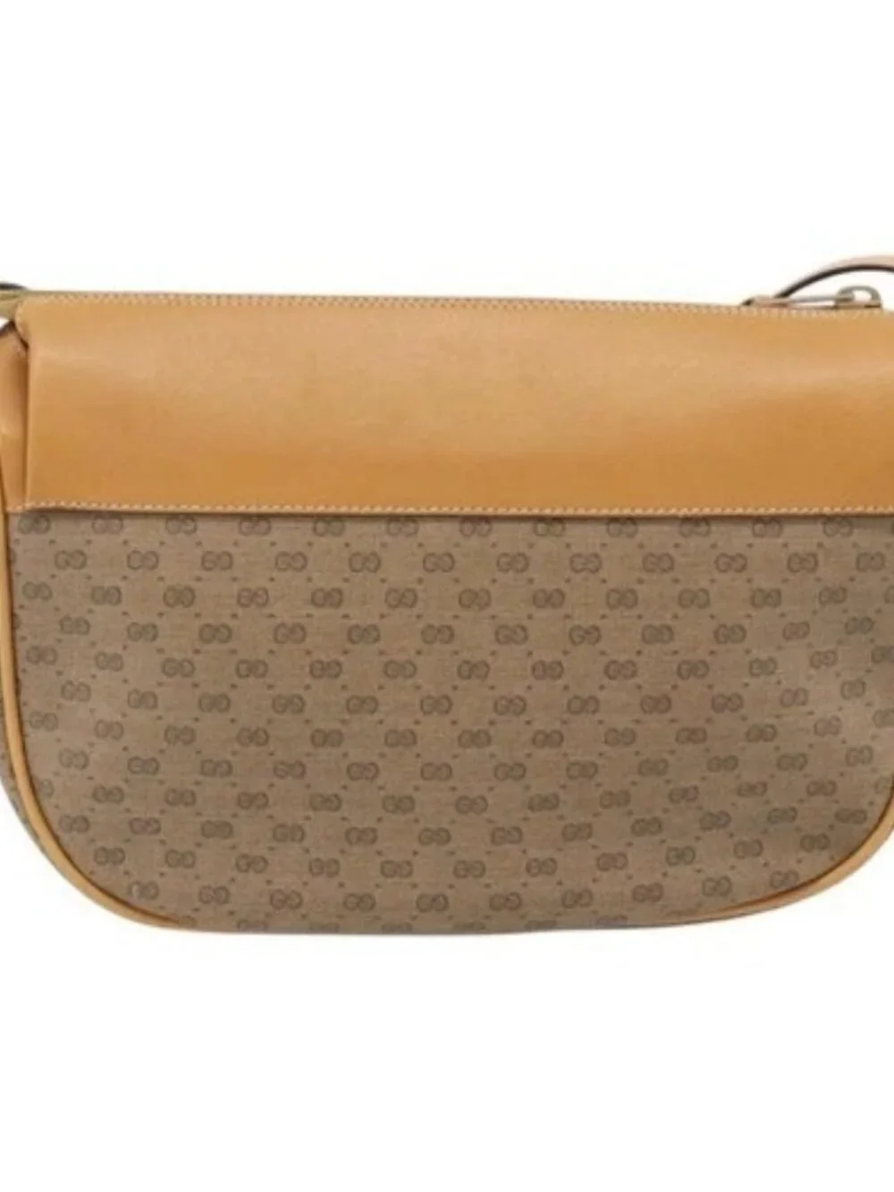 GUCCI Micro GG Supreme Shoulder Bag PVC Beige Gold 001 115 4001 Auth 182404 - Picture 2 of 16